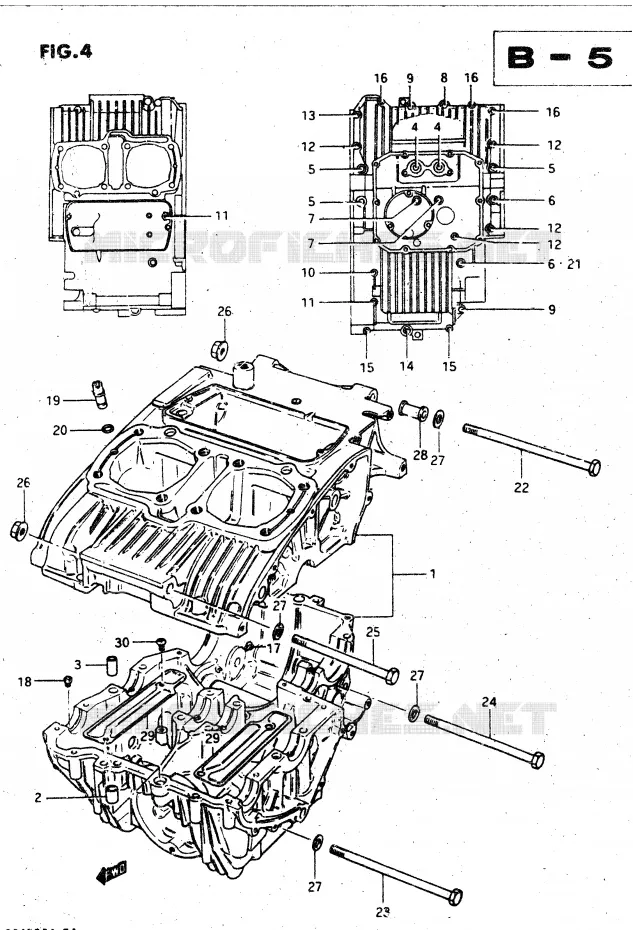 CYLINDER Suzuki MOTO 450 GS-L 1999  GS450LX(E2)