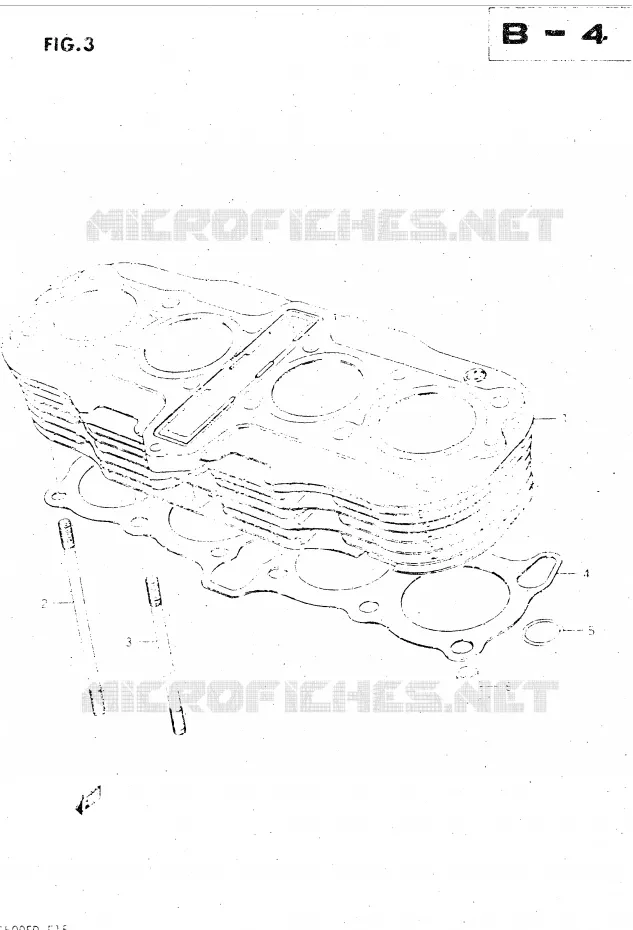 CYLINDER Suzuki MOTO 500 GS-E 1982  GS500EZ(Z/D)