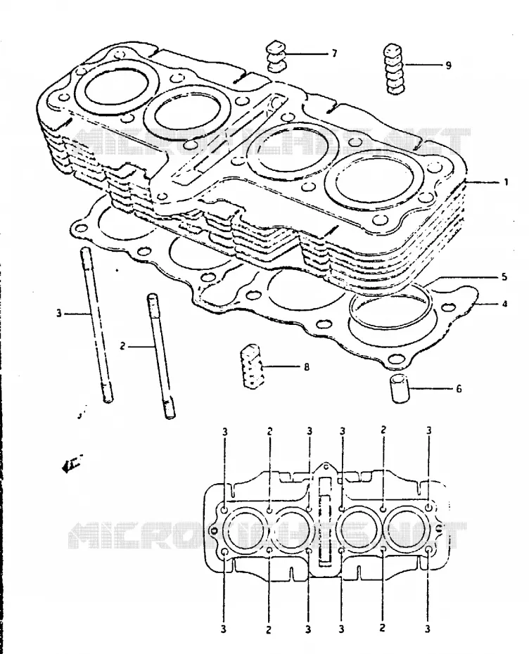 CYLINDER Suzuki MOTO 650 GS 1983  GS650GTD