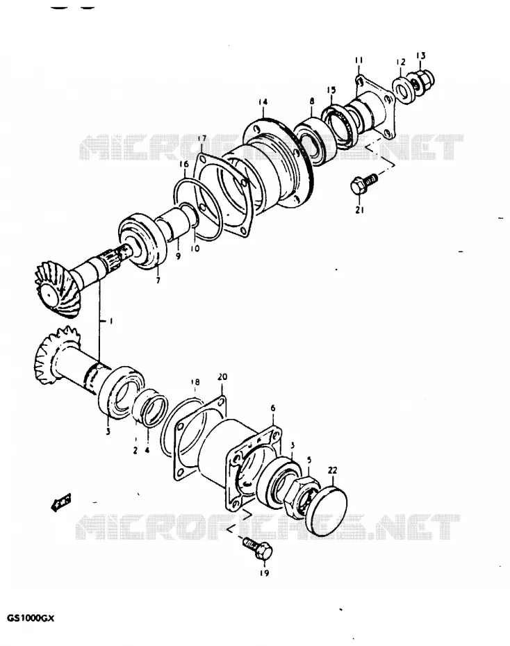 DRIVESHAFT Suzuki MOTO 1000 GS 1981  GS1000GX(X/T)
