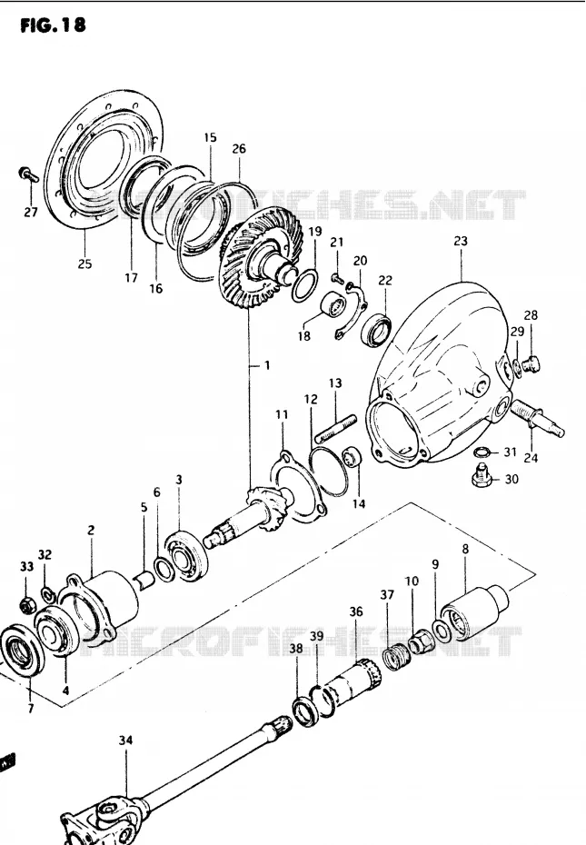 DRIVESHAFT Suzuki MOTO 1100 GS-G 1985  GS1100GF(E/F/G)
