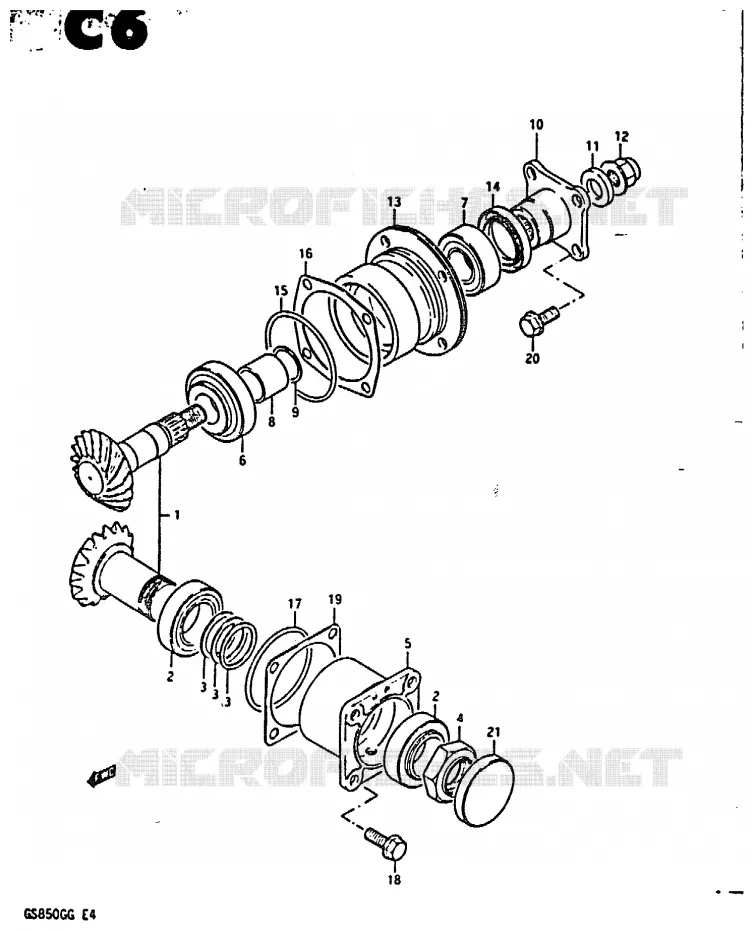 DRIVESHAFT Suzuki MOTO 850 GS 1985  GS850GF(E4)