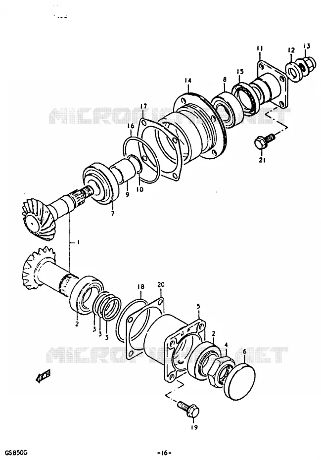 DRIVESHAFT Suzuki MOTO 850 GS 1986  GS850G