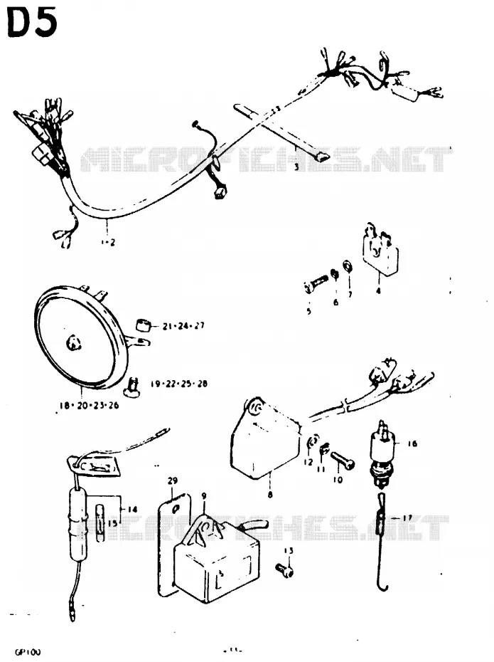 ELECTRICAL (1) Suzuki MOTO 100 GP 1978  GP100C(C/N)