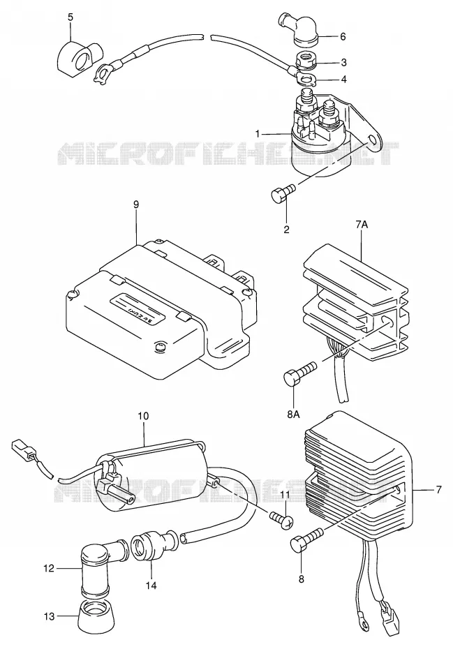 ELECTRICAL (MODEL N/R) Suzuki MOTO 125 GN 1983  GN125D(E1)