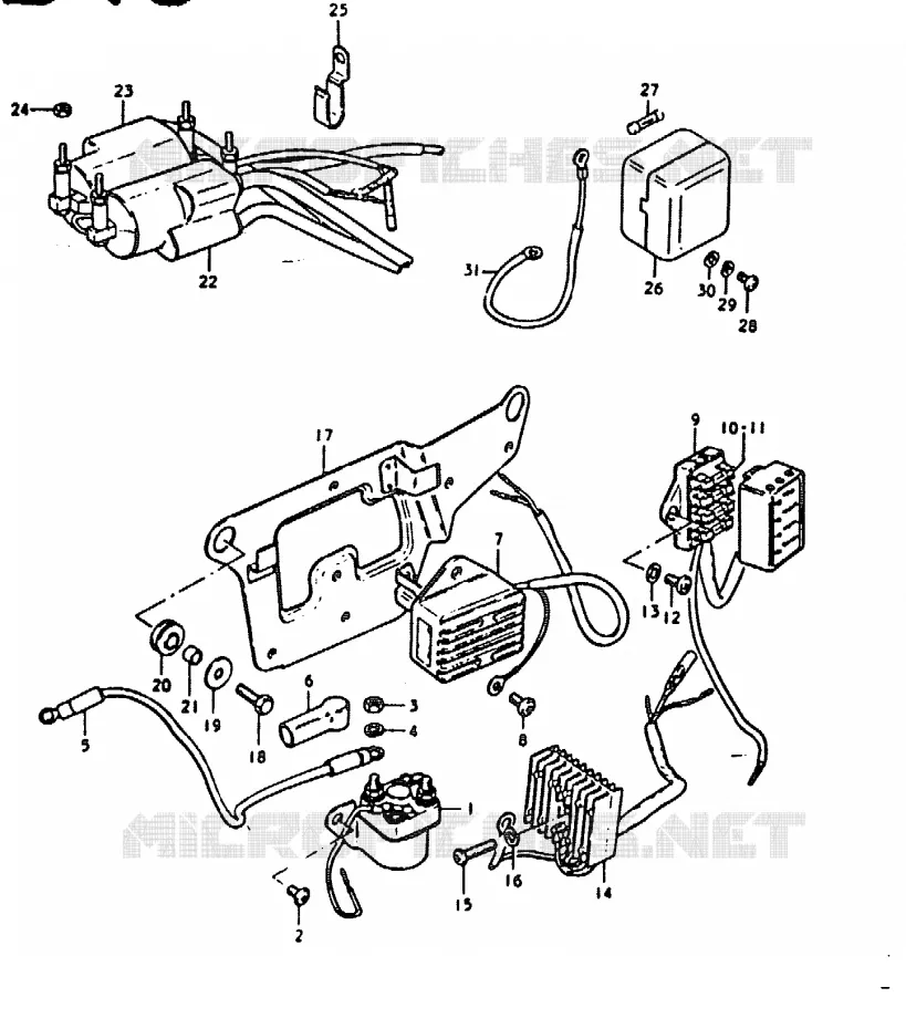 ELECTRICAL Suzuki MOTO 1000 GS 1979  GS1000EN(C/N)