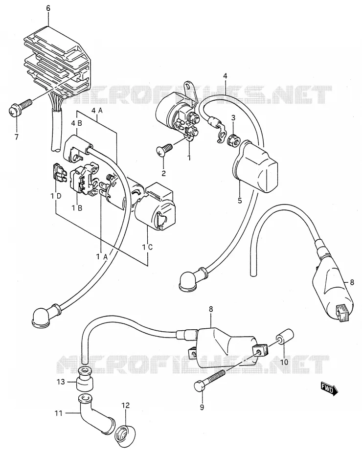 ELECTRICAL Suzuki MOTO 500 GS-E 1989  GS500EUK(E28)