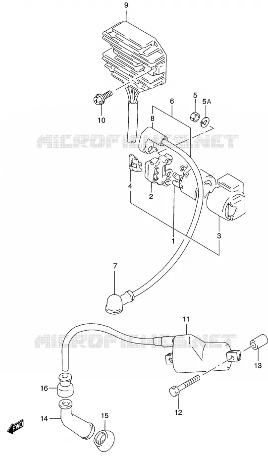 ELECTRICAL Suzuki MOTO 500 GS-E 2003  GS500HK3(P19)