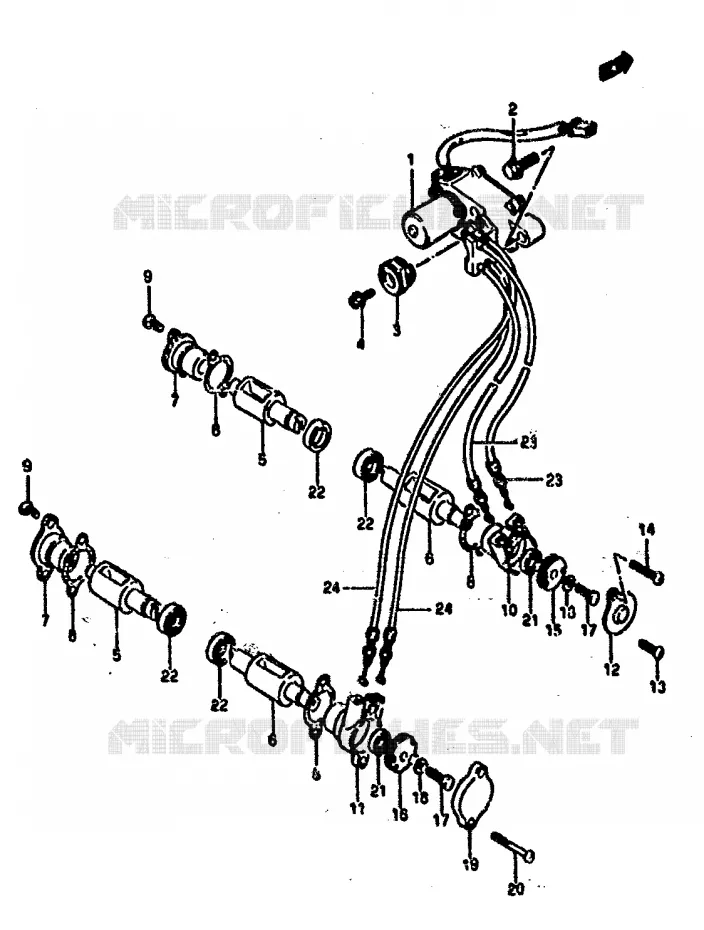 EXHAUST VALVE Suzuki MOTO 500 RG 1986  RG500G(E1)