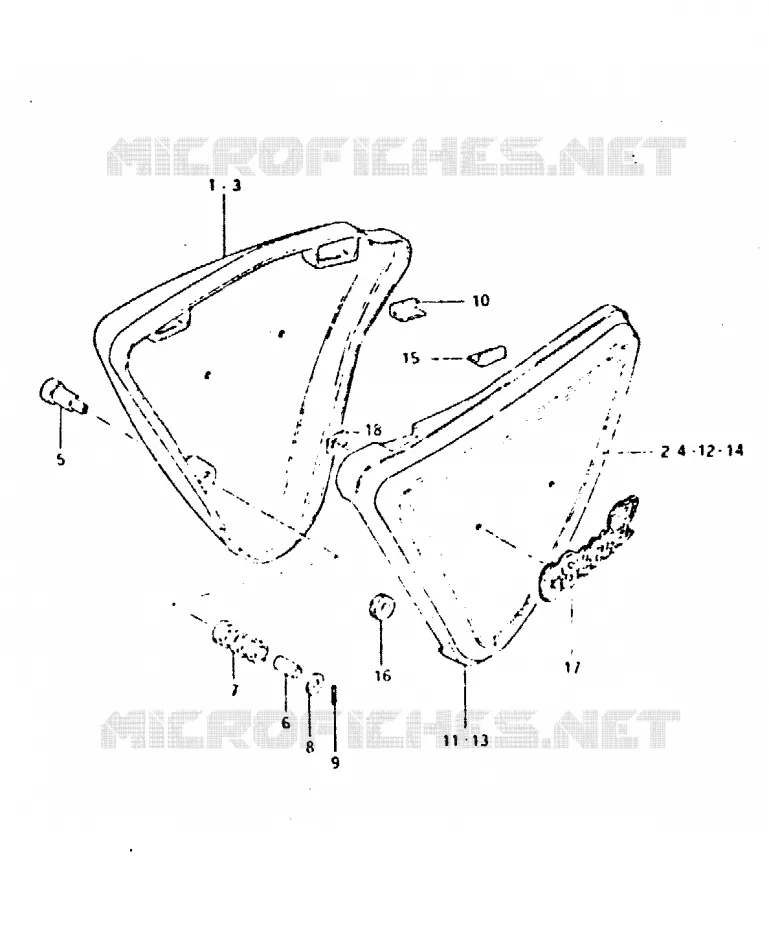 FAIRING (GSX400LT) Suzuki MOTO 400 GSX 1981  GSX400LX(T/X)