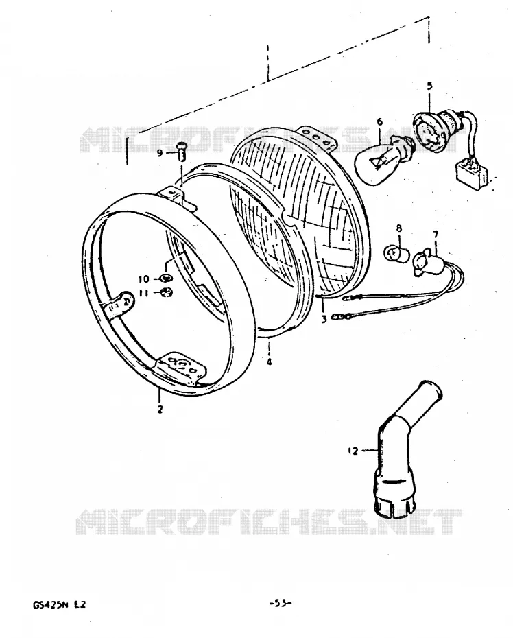 FOR SPECIAL MARKET (E2) Suzuki MOTO 425 GS 1992  GS425EN(N)