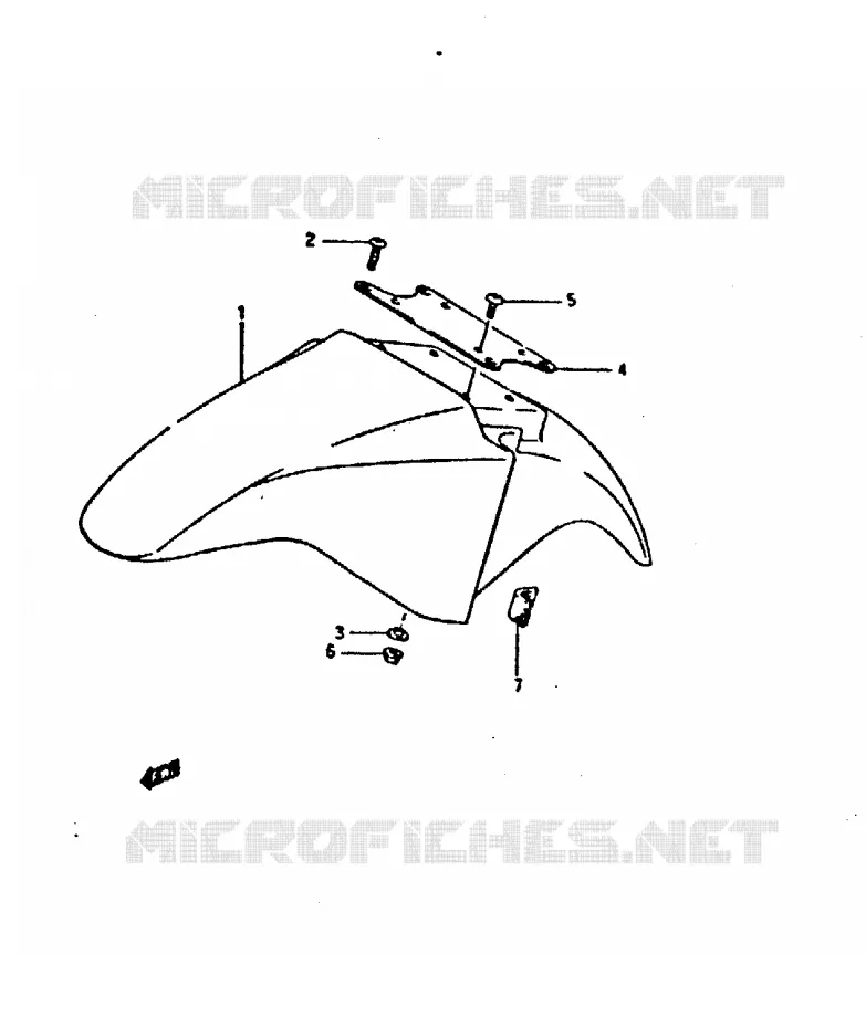 FR. FENDER Suzuki MOTO 400 GSX-R 1987  GSX-R400H