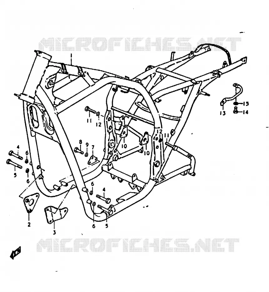 FRAME Suzuki MOTO 1000 GS 1978  GS1000C(C/N)