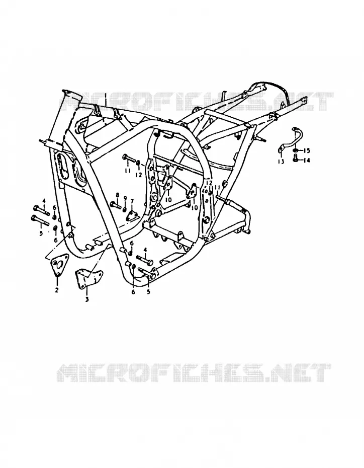 FRAME Suzuki MOTO 1000 GS 1980  GS1000ET(T)