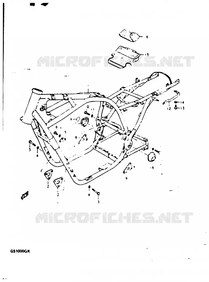 FRAME Suzuki MOTO 1000 GS 1981  GS1000GX(X/T)