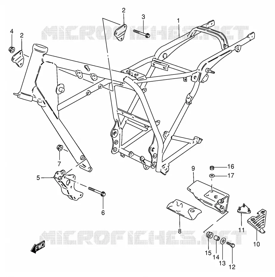 FRAME Suzuki MOTO 125 GN 1982  GN125EZ(E1)