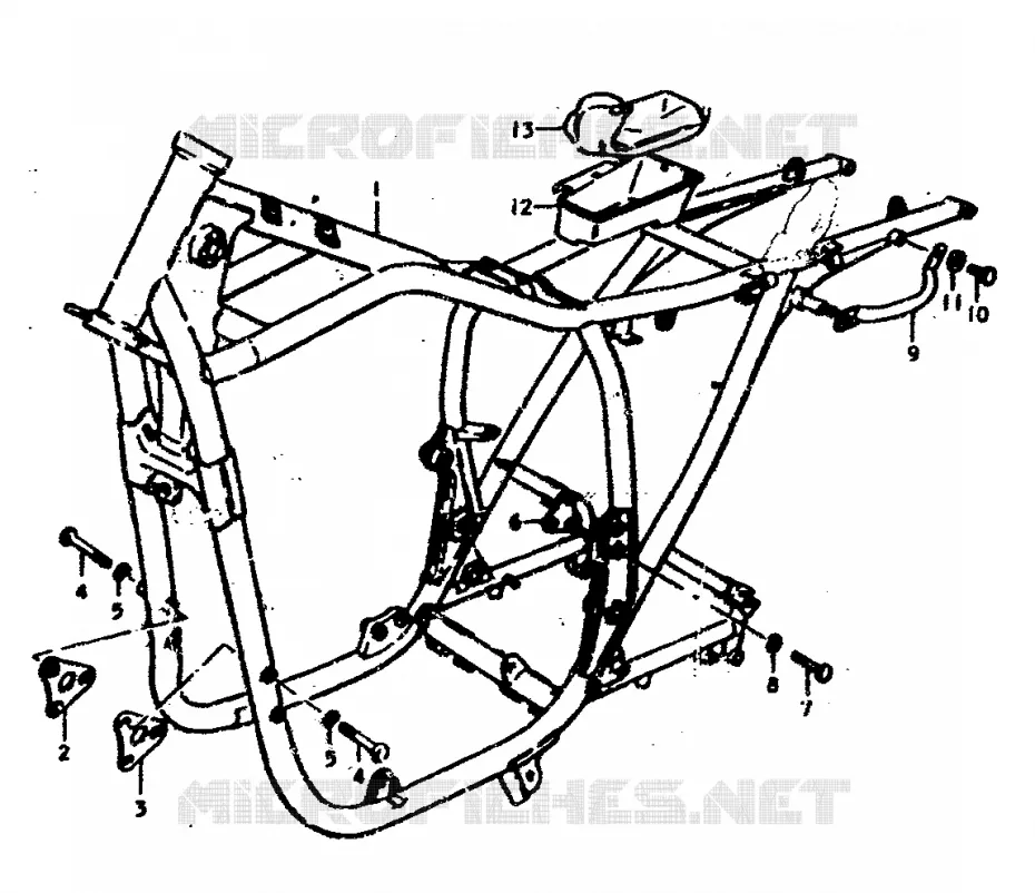 FRAME Suzuki MOTO 400 GS 1978  GS400EC(C/N)
