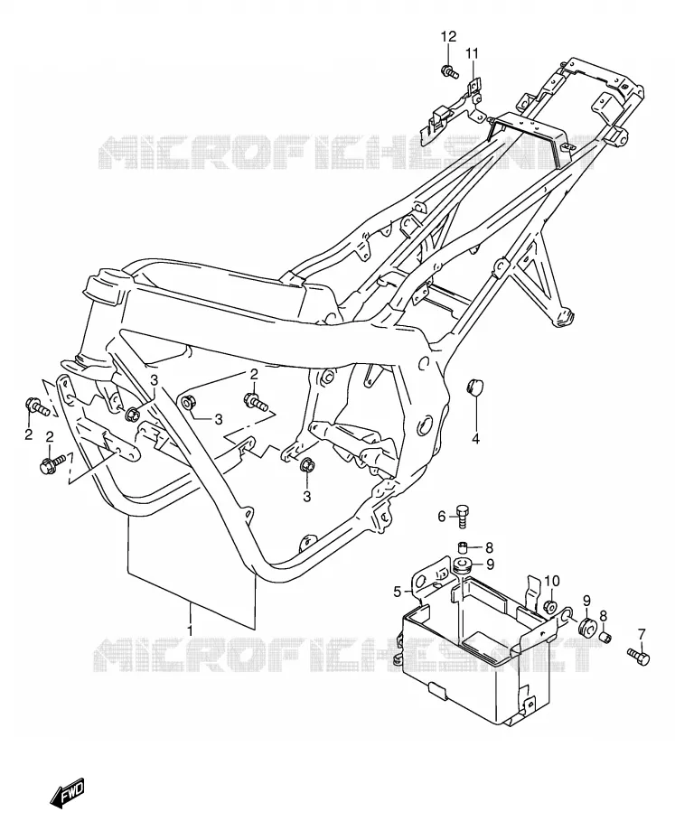 FRAME Suzuki MOTO 500 GS-E 2002  GS500UK2(E2)