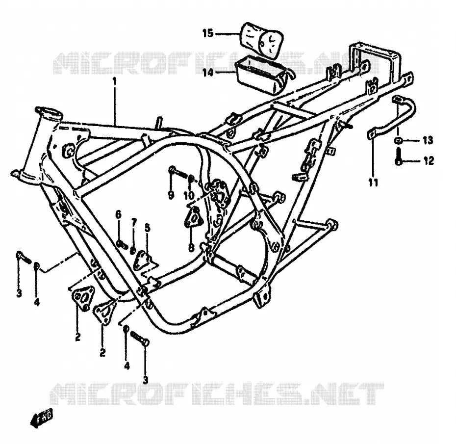FRAME Suzuki MOTO 550 GS 1981  GS550MX(X/Z)