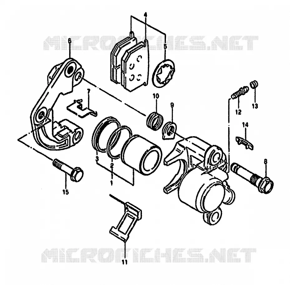 FRONT CALIPER Suzuki MOTO 550 GS 1982  GS550MZ(X/Z)