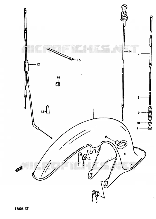 FRONT FENDER Suzuki SCOOTER 80 FR 1981  FR80X