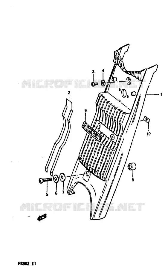 FRONT FORK COVER Suzuki SCOOTER 80 FR 1982  FR80Z