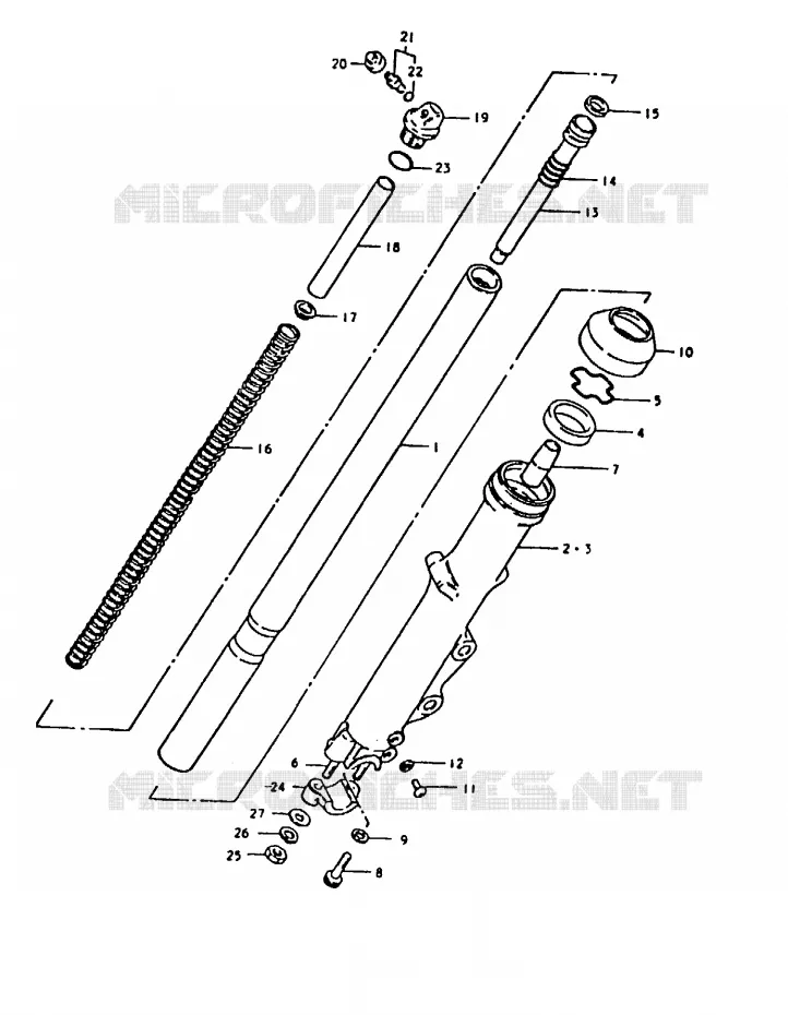 FRONT FORK Suzuki MOTO 1000 GS 1980  GS1000ET(T)