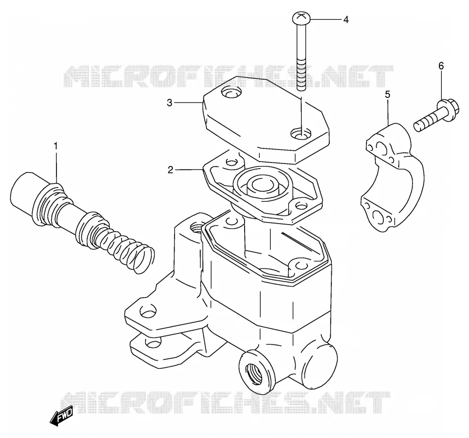 FRONT MASTER CYLINDER (MODEL M/N/R) Suzuki MOTO 125 GN 1994  GN125ER(E1)