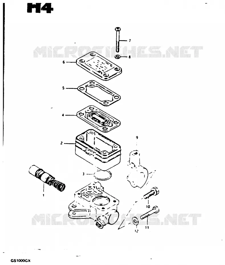 FRONT MASTER CYLINDER Suzuki MOTO 1000 GS 1980  GS1000GT(X/T)