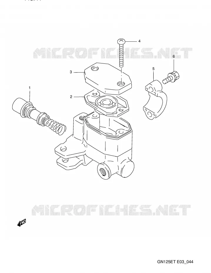 FRONT MASTER CYLINDER Suzuki MOTO 125 GN 1992  GN125EN(E3)