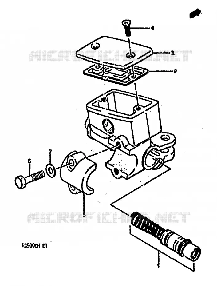 FRONT MASTER CYLINDER Suzuki MOTO 500 GS-E 1990  GS500EL(E1)