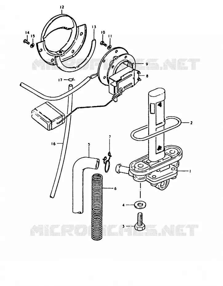 FUEL COCK - FUEL GAUGE Suzuki MOTO 1000 GS 1980  GS1000ET(T)