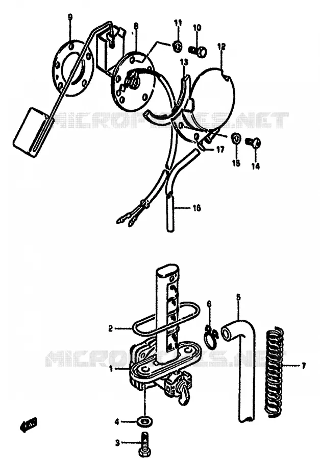 FUEL COCK (MODEL Z) Suzuki MOTO 550 GS 1981  GS550MX(X/Z)