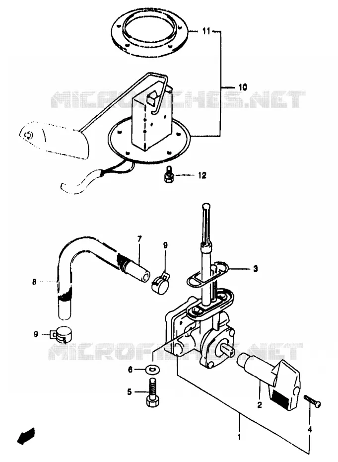 FUEL COCK Suzuki MOTO 1200 BANDIT 2000  GSF1200SAY(T/V/W/X/Y)