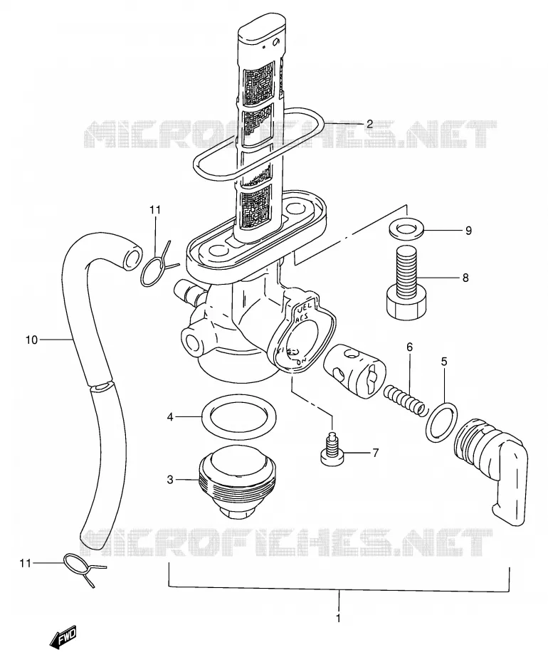 FUEL COCK Suzuki MOTO 250 GN 1991  GN250M(E2)