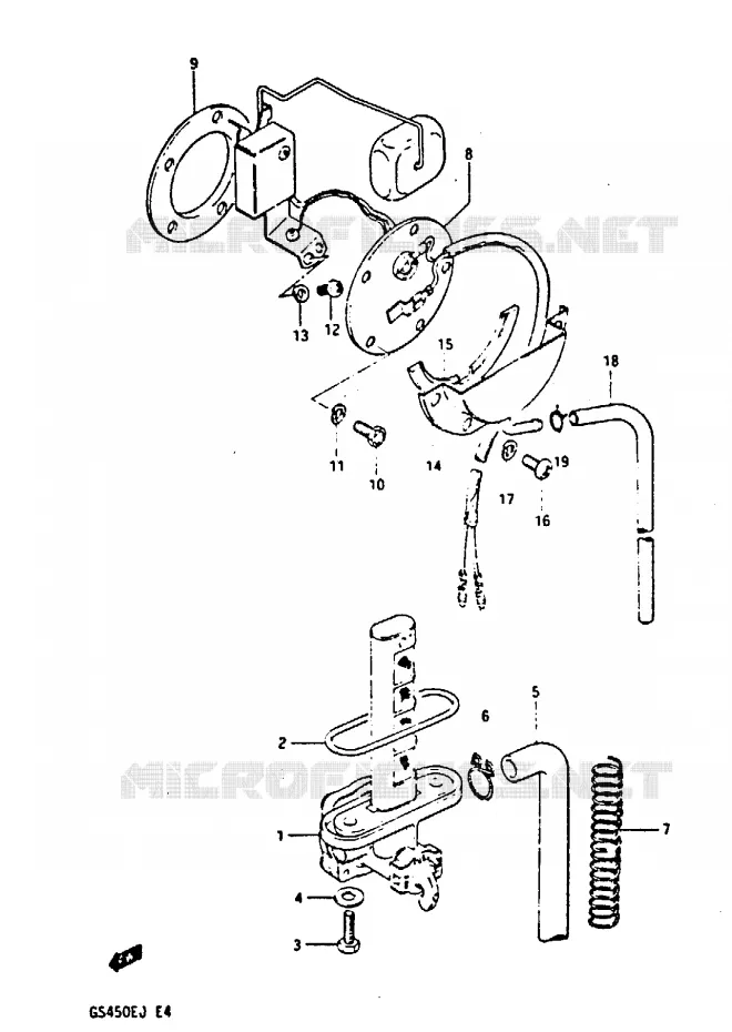 FUEL COCK Suzuki MOTO 450 GS-S 1987  GS450SH(E/F/G/H/J)