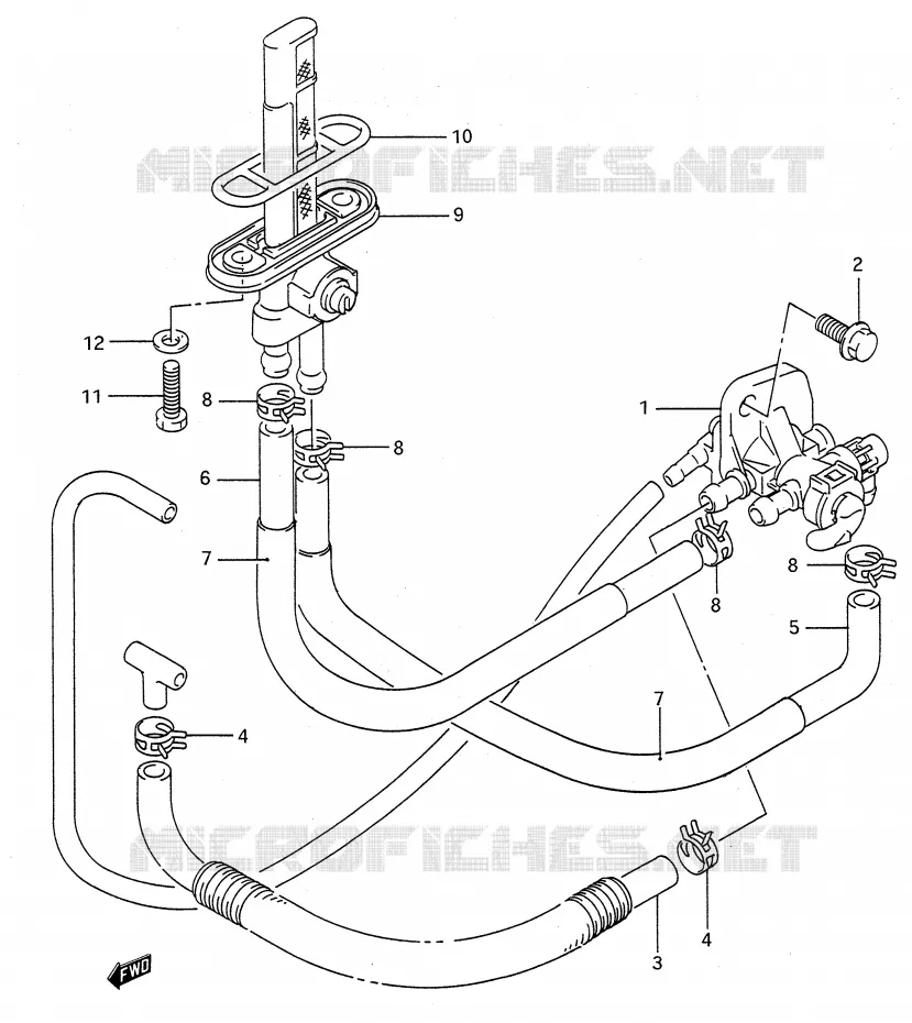 FUEL COCK Suzuki MOTO 500 GS-E 1995  GS500ES(E28)