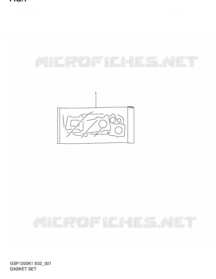 GASKET SET Suzuki MOTO 1200 BANDIT 2005  GSF1200SZK5(E2)