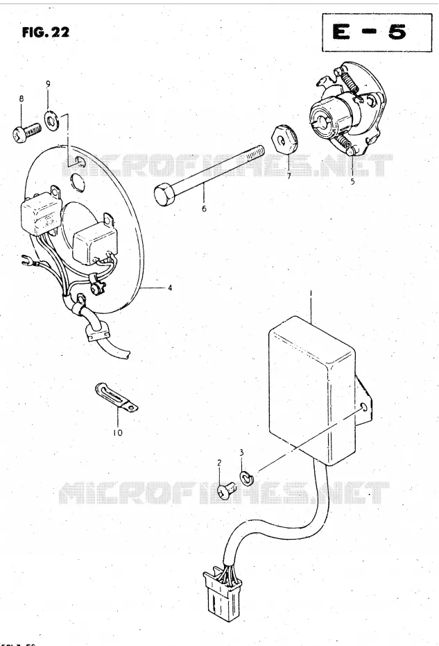 GENERATOR SENSOR (MODEL X, Z) Suzuki MOTO 450 GS-L 1982  GS450LZ(E2)