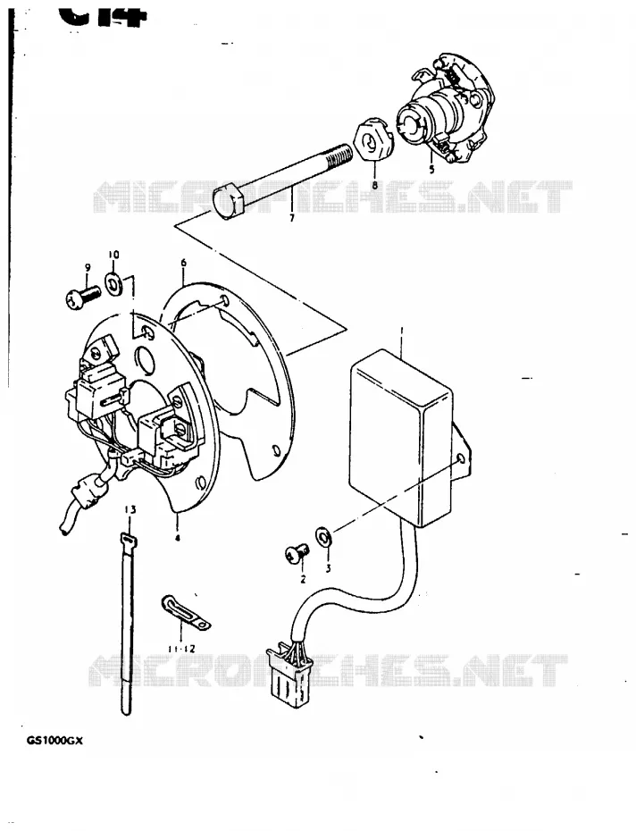 GENERATOR SENSOR Suzuki MOTO 1000 GS 1981  GS1000GX(X/T)