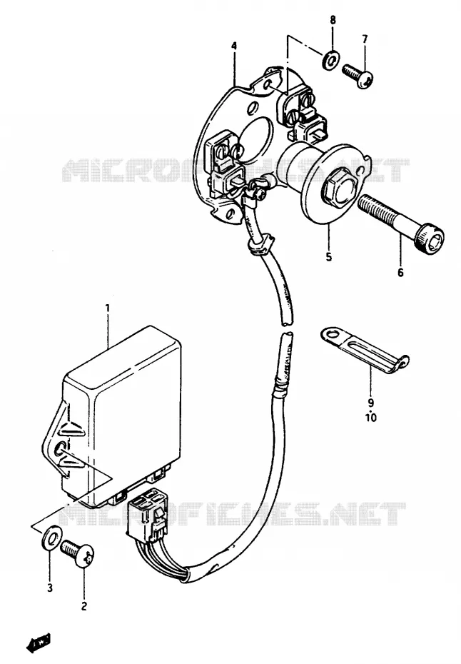 GENERATOR SENSOR Suzuki MOTO 1150 GS 1985  GS1150ESF(E/F/G)