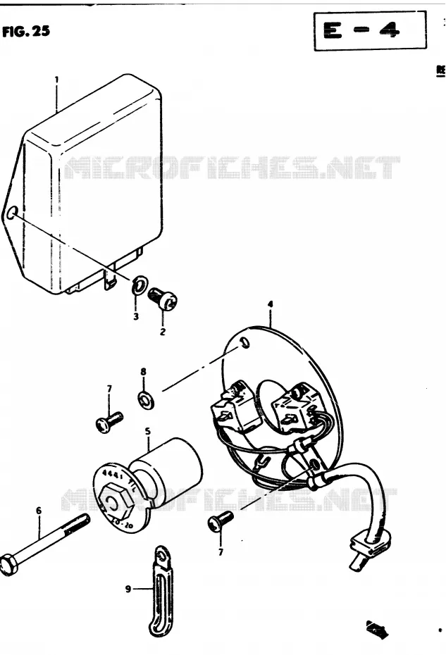 GENERATOR SENSOR Suzuki MOTO 450 GS-E 1983  GS450ED2(2/Z/D)