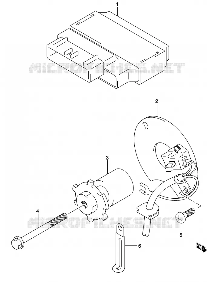 GENERATOR SENSOR Suzuki MOTO 500 GS-E 2003  GS500K3(P19)