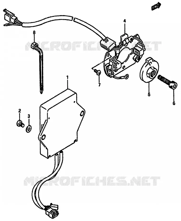 GENERATOR SENSOR Suzuki MOTO 750 GSX-R 1986  GSX-750G(F/G/H) E34