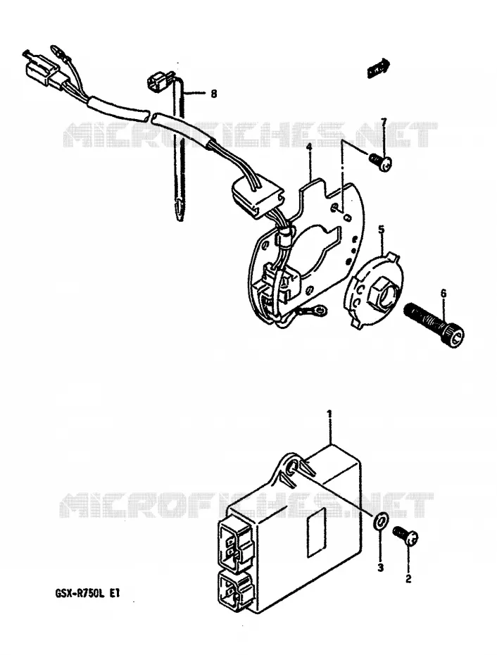 GENERATOR SENSOR Suzuki MOTO 750 GSX-R 1989  GSX-R750K(K/L/M)