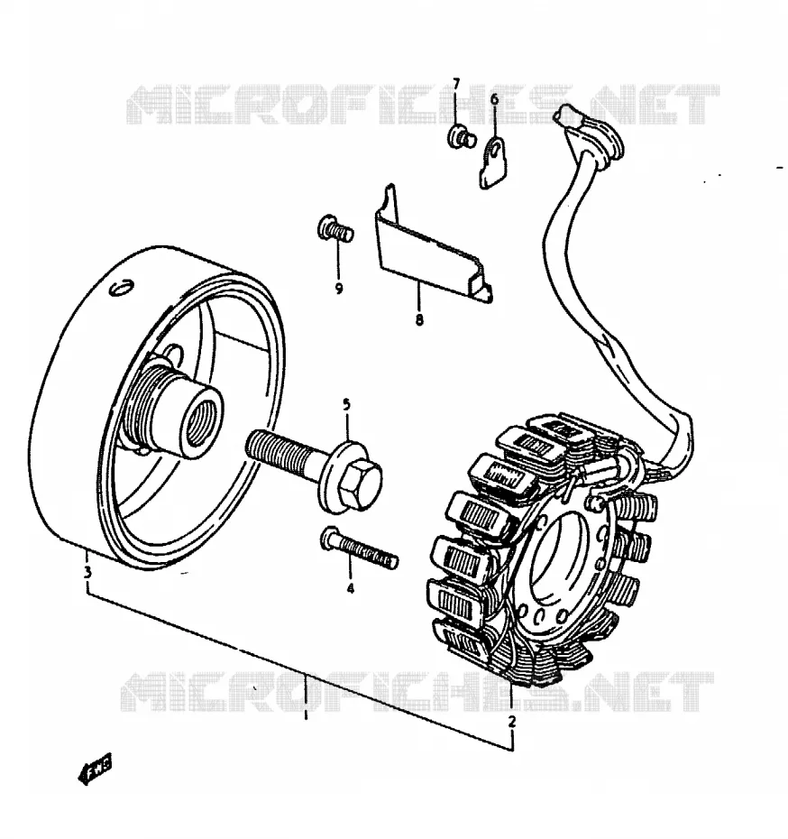 GENERATOR Suzuki MOTO 1000 GS 1979  GS1000EN(C/N)