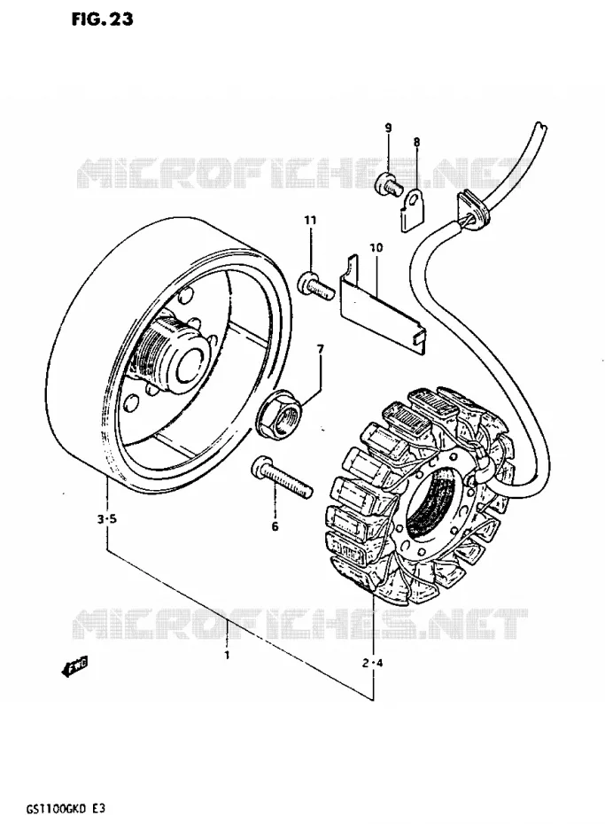 GENERATOR Suzuki MOTO 1100 GS-G 1982  GS1100GK2(Z/2/D)
