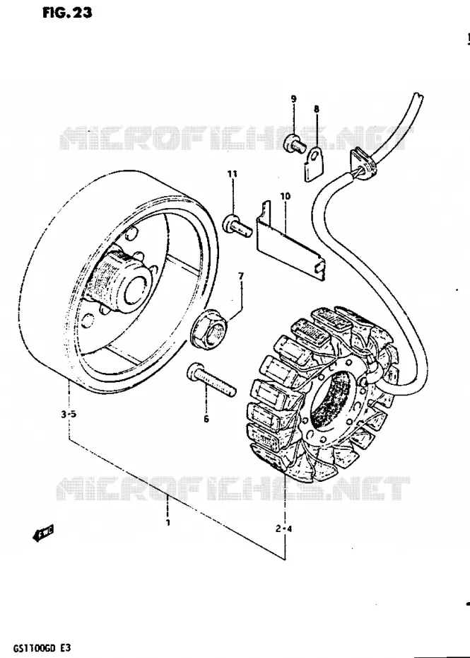 GENERATOR Suzuki MOTO 1100 GS-G 1983  GS1100GD(Z/D)