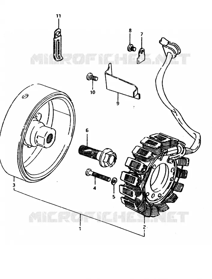 GENERATOR Suzuki MOTO 450 GS-L 1983  GS450LD