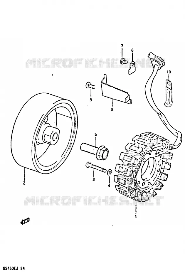 GENERATOR Suzuki MOTO 450 GS-S 1988  GS450SJ(E/F/G/H/J)